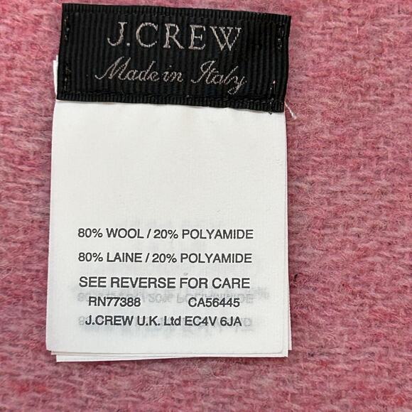 J.Crew Blanket Scarf Large Plaid. Made in Italy - Picture 7 of 7